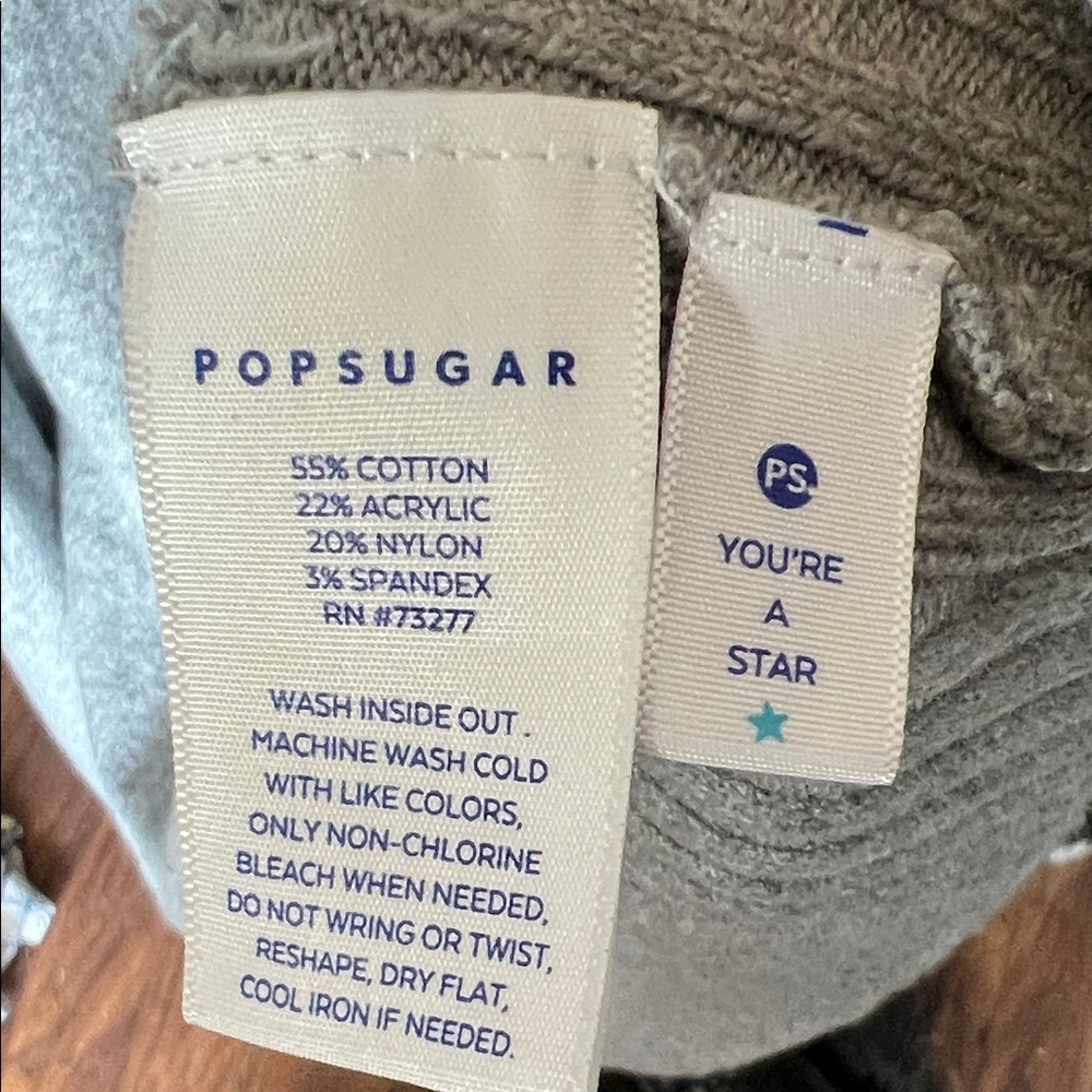 POPSUGAR Heather Gray Open-Front Hooded Cardigan - Picture 3 of 4